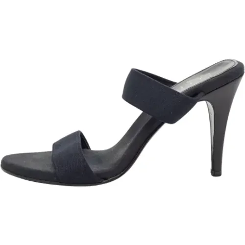 Pre-owned Denim sandals , female, Sizes: 5 1/2 UK - Gucci Vintage - Modalova