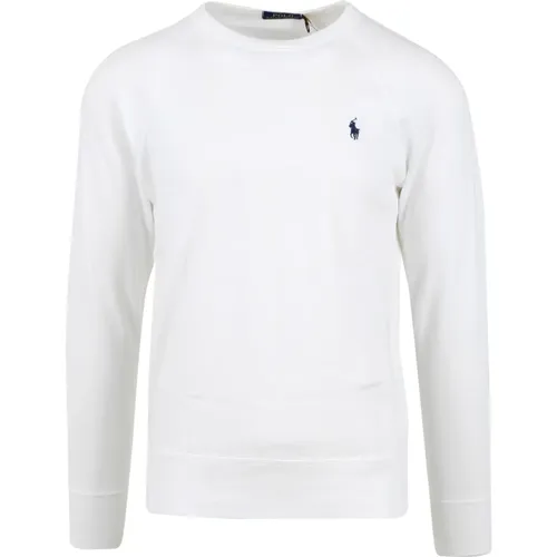 Weißer Baumwoll Spa Sweatshirt , Herren, Größe: XL - Polo Ralph Lauren - Modalova