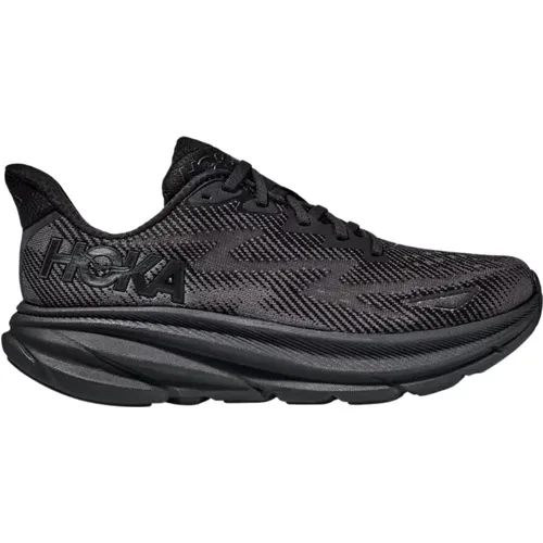 Clifton 9 Schwarze Herren Laufschuhe , Herren, Größe: 41 1/3 EU - Hoka One One - Modalova