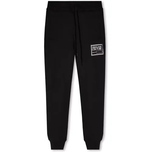 Sweatpants with logo , male, Sizes: L, XL, M - Versace Jeans Couture - Modalova