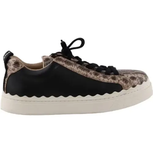 Pre-owned Leather sneakers , female, Sizes: 7 UK - Chloé Pre-owned - Modalova