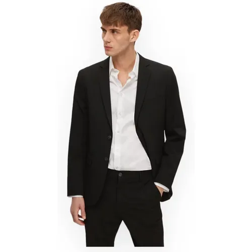 Slim Blazer Jacket , male, Sizes: S, L, XL, M, 2XL - Selected Homme - Modalova