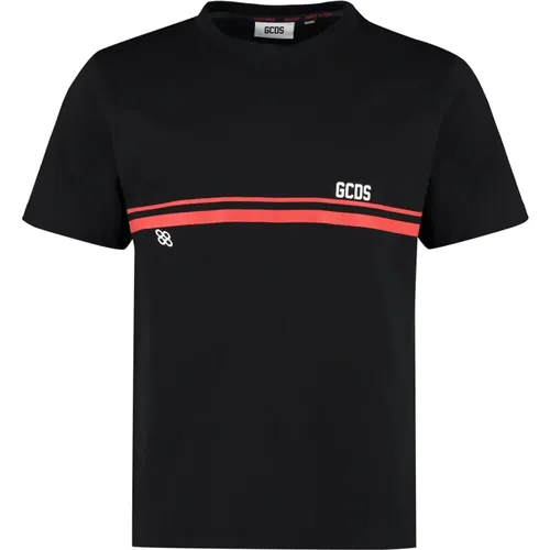 Geprägtes Baumwoll-T-Shirt , Herren, Größe: M - GCDS - Modalova