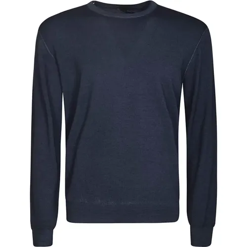 Blaues Denim Sweatshirt Noos , Herren, Größe: 3XL - Drumohr - Modalova
