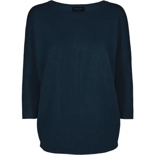 Navy Knit Sweater Jone-Pu , female, Sizes: 2XL, XL - Freequent - Modalova