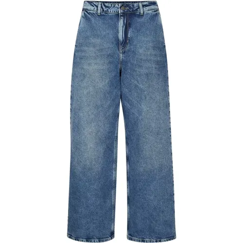 Weite Jeans mit hoher Taille , Damen, Größe: W27 L30 - My Essential Wardrobe - Modalova
