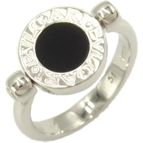 Pre-owned White Gold rings , female, Sizes: ONE SIZE - Bvlgari Vintage - Modalova