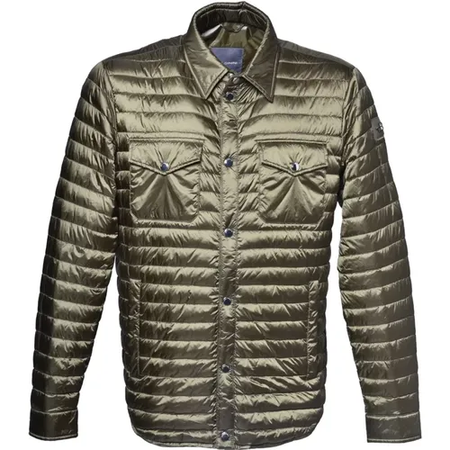 Down jacket in military nylon , male, Sizes: 2XL, 5XL, 3XL, 4XL, XL, L - Baldinini - Modalova