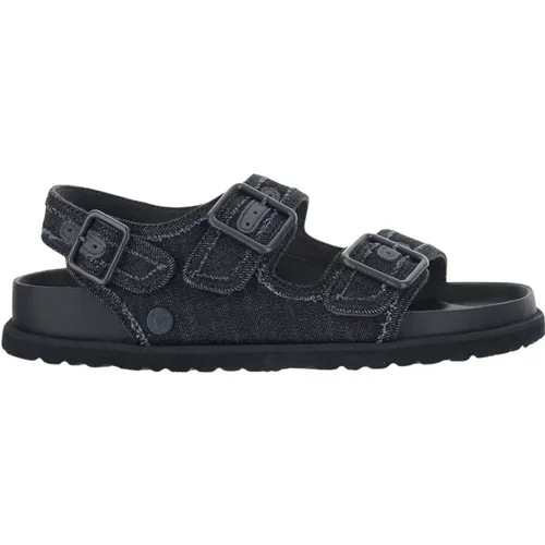 Dunkle Waschung Denim Sandalen , Herren, Größe: 41 EU - Birkenstock - Modalova