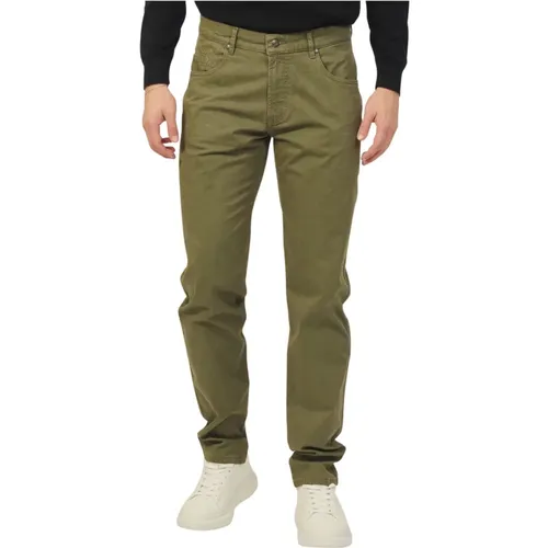 Cotton Trousers with Textured Effect , male, Sizes: M, W44, W33, W34, W38, W31, W32 - Bugatti - Modalova