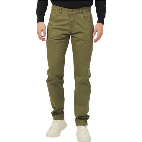 Cotton Trousers with Textured Effect , male, Sizes: M, W44, W33, W34, W38, W31, W32, W35 - Bugatti - Modalova