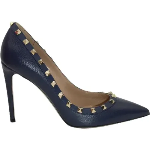 Pre-owned Leather heels , female, Sizes: 7 UK - Valentino Vintage - Modalova