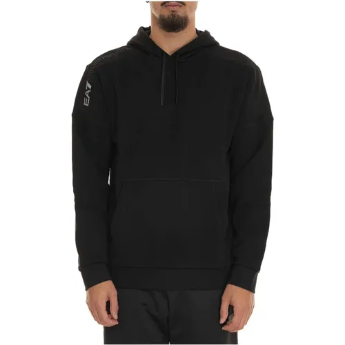 Lässiger Sweatshirt für Männer,Casual Baumwoll-Sweatshirt für Männer - Emporio Armani EA7 - Modalova