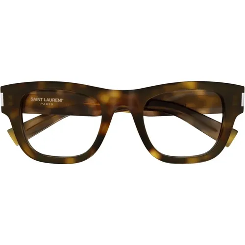 Classic Square Frame Eyeglasses , unisex, Sizes: 50 MM - Saint Laurent - Modalova