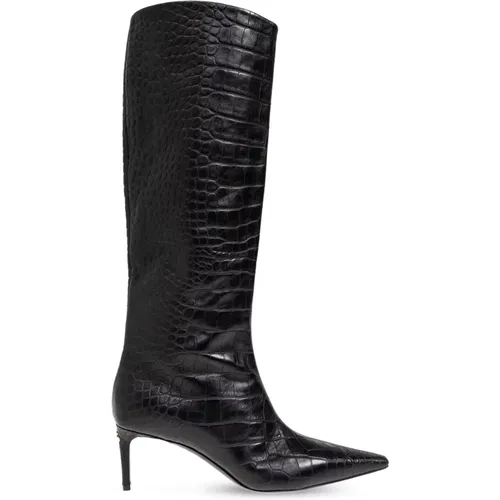 Lederstiefeletten mit Absatz - Dolce & Gabbana - Modalova