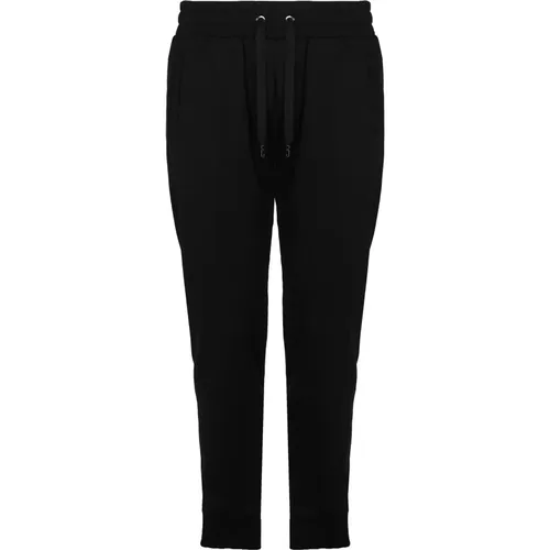 Schwarze Baumwoll-Logo-Sweatpants , Herren, Größe: L - Dolce & Gabbana - Modalova