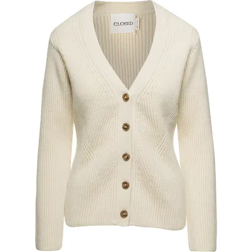 Long Sleeve Cardigan Sweaters , female, Sizes: M, XS, L - closed - Modalova