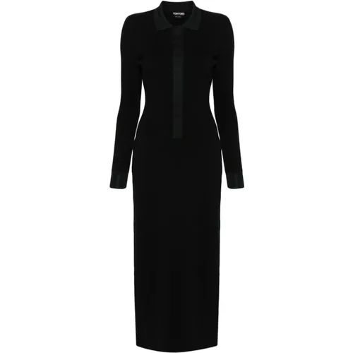 Schwarzes Kleid Damenmode Ss24 - Tom Ford - Modalova