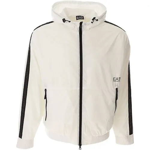 Men's Clothing Outerwear White Ss24 , male, Sizes: S, 2XL, XL, L, M - Emporio Armani EA7 - Modalova