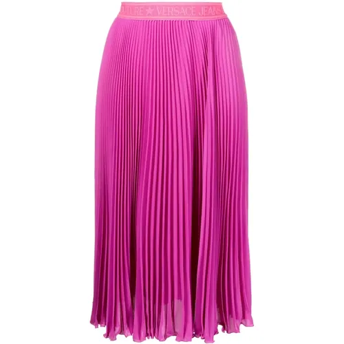 Midi skirt , female, Sizes: XS, S - Versace Jeans Couture - Modalova