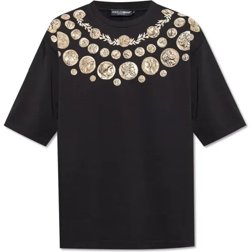Bedrucktes T-Shirt , Herren, Größe: XS - Dolce & Gabbana - Modalova