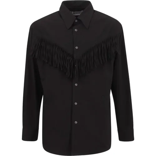Fringe Shirt Jacket , male, Sizes: L, M, XL - Noma t.d. - Modalova
