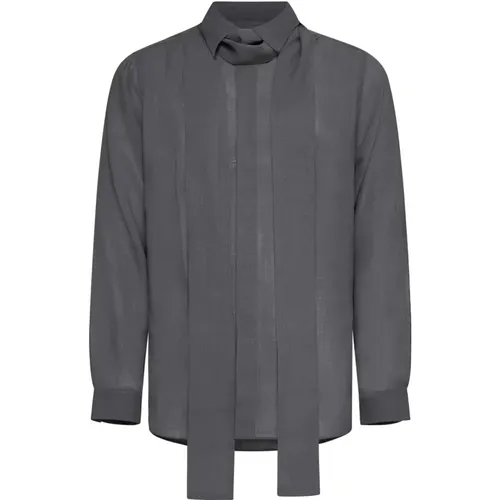 Grey Casual Shirts , male, Sizes: L, M - Lardini - Modalova