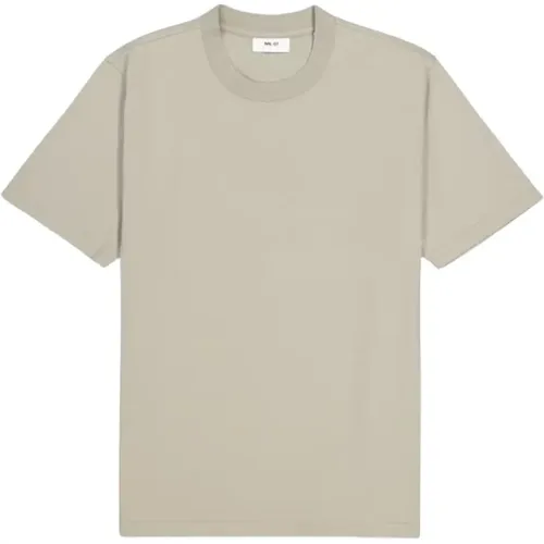 Casual T-Shirt aus Pima-Baumwolle , Herren, Größe: S - Nn07 - Modalova