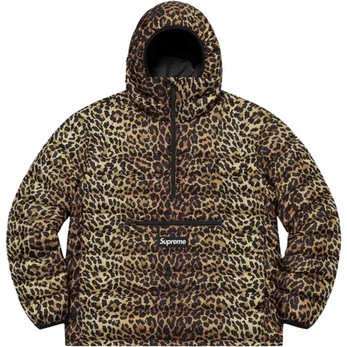 Leopard Micro Down Hooded Pullover - Supreme - Modalova