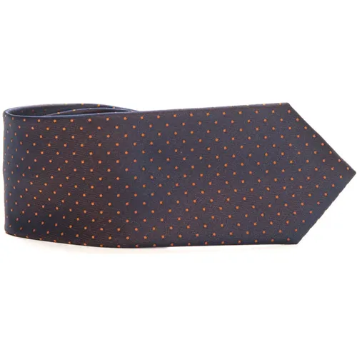 Polka Dot Silk Tie , male, Sizes: ONE SIZE - Emporio Armani - Modalova