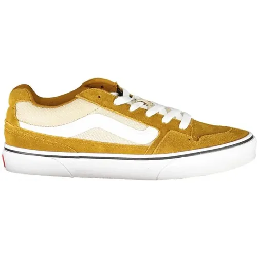 Yellow Lace-up Sports Sneaker with Contrast , male, Sizes: 6 UK, 9 UK, 10 UK, 8 1/2 UK, 7 UK, 11 UK, 10 1/2 UK, 8 UK - Vans - Modalova