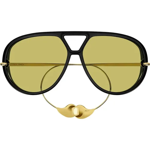Drop Aviator Sunglasses Bv1273S 003 , male, Sizes: 63 MM - Bottega Veneta - Modalova