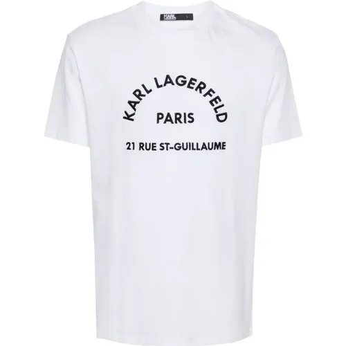 T-Shirts , Herren, Größe: L - Karl Lagerfeld - Modalova