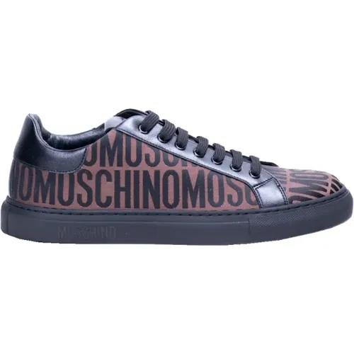 Logo Sneakers , male, Sizes: 8 UK - Moschino - Modalova