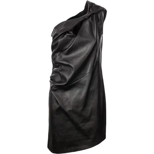 Sleeveless Leather Dress , female, Sizes: M - Givenchy - Modalova