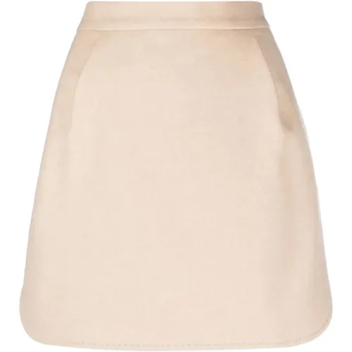 Bobbio High-Waisted A-Line Skirt , female, Sizes: S, XS - Max Mara - Modalova