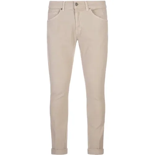 George Skinny Fit Beige Hose , Herren, Größe: W30 - Dondup - Modalova