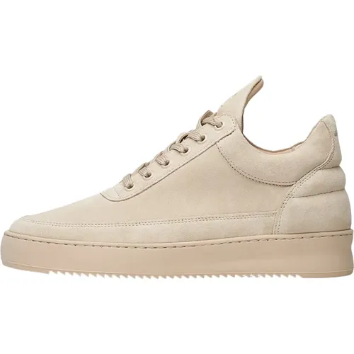 Low Top Suede All , unisex, Sizes: 6 UK, 3 UK, 2 UK, 1 UK, 8 UK, 12 UK, 11 UK, 7 UK, 5 UK, 9 UK, 10 UK, 4 UK - Filling Pieces - Modalova