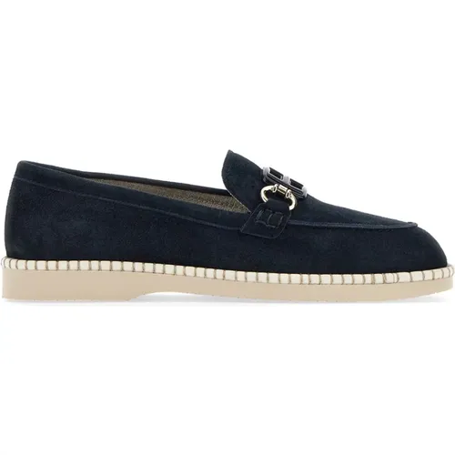 Classic Suede Moccasin Loafers , female, Sizes: 3 UK, 3 1/2 UK - Hogan - Modalova