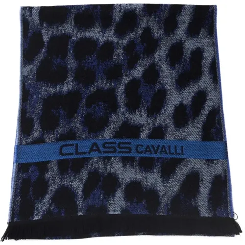 Animalier Pattern Scarf , male, Sizes: ONE SIZE - Cavalli Class - Modalova