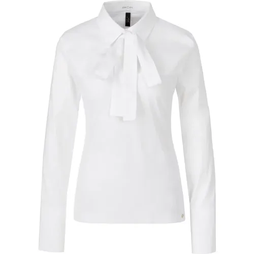 Poloshirt with Bow Tie , female, Sizes: M, L, S - Marc Cain - Modalova