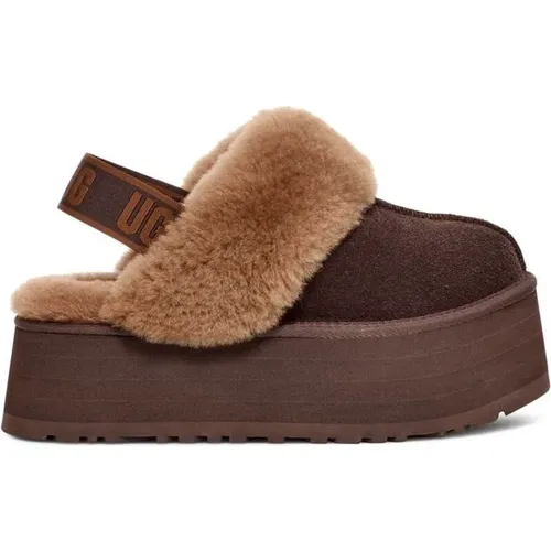 Braune Hausschuhe , Damen, Größe: 41 EU - Ugg - Modalova