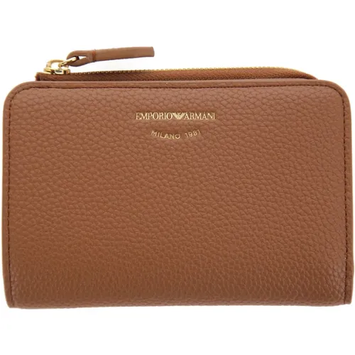 Leather Wallets , female, Sizes: ONE SIZE - Emporio Armani - Modalova