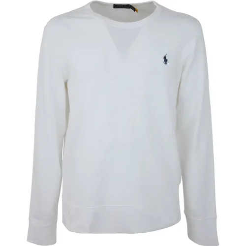 Klassischer Weißer Langarm-Sweatshirt - Ralph Lauren - Modalova