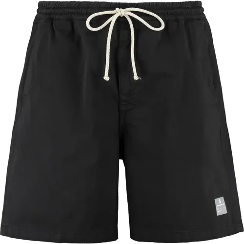 Bermuda-Shorts aus Baumwolle mit Reißverschlusstasche hinten , Herren, Größe: L - DEPARTMENT FIVE - Modalova