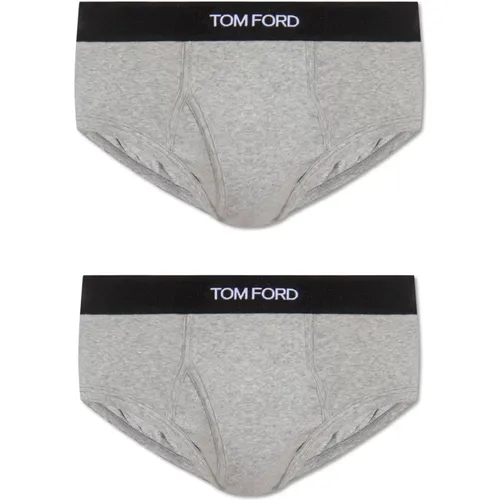 Branded briefs two-pack , male, Sizes: S, 2XL, M, XL, XS - Tom Ford - Modalova