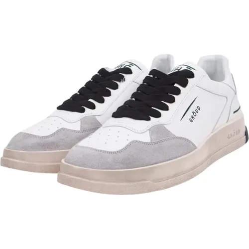 Tweener Low Leather/Suede Sneakers - White/Grey , male, Sizes: 11 UK - Ghoud - Modalova