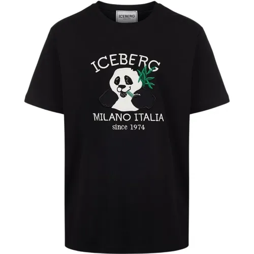 T-Shirt mit Logo und Cartoon-Grafiken - Iceberg - Modalova