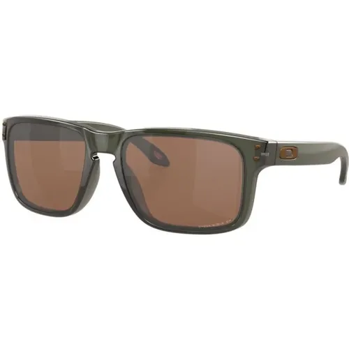 Braune Wayfarer-Sonnenbrille mit UV-Schutz - Oakley - Modalova