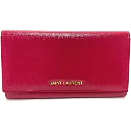 Pre-owned Leather wallets , female, Sizes: ONE SIZE - Yves Saint Laurent Vintage - Modalova